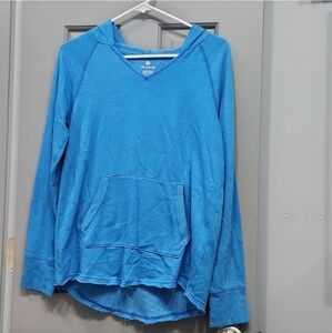 NWOT SO Blue Fleece V-neck Hoodie XS